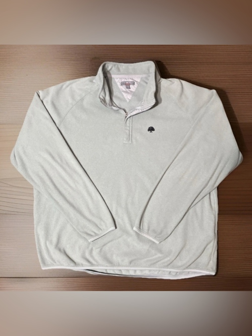 Peter Millar All Day Light Weight Silver Micro Fleece 1/4 Zip MS14EK60 Size XXL